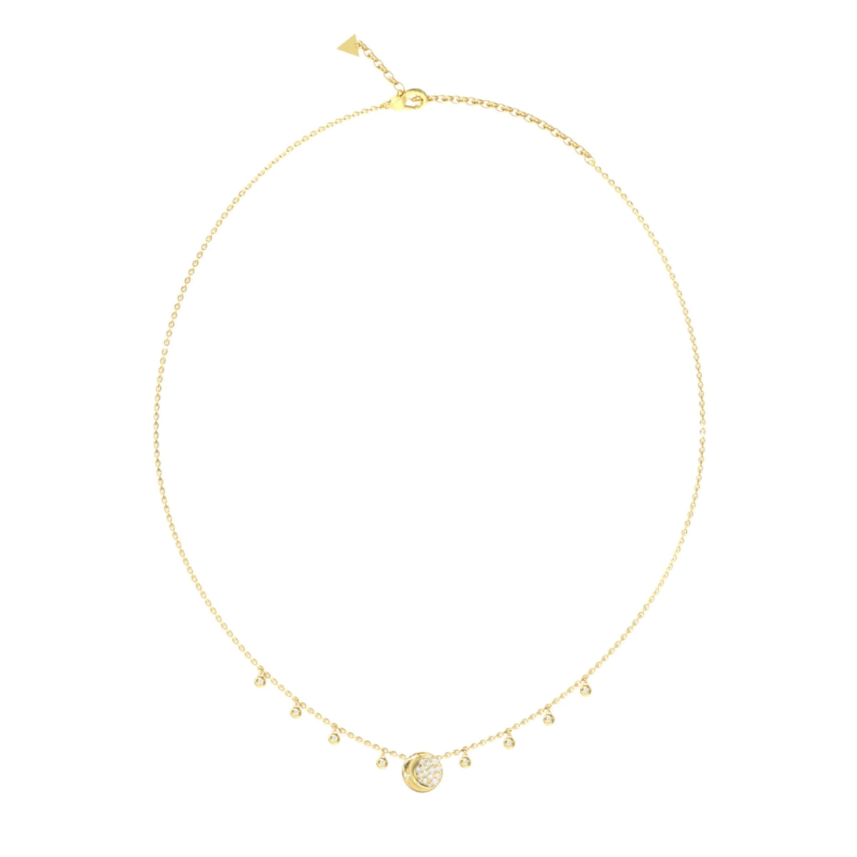 JUBN06238JWYGT/U GUESS 16-18" Aurora Pave Necklace