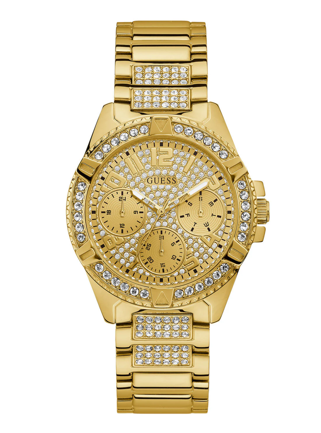 Guess W1156L2 Gold Lady Frontier Crystal Watch