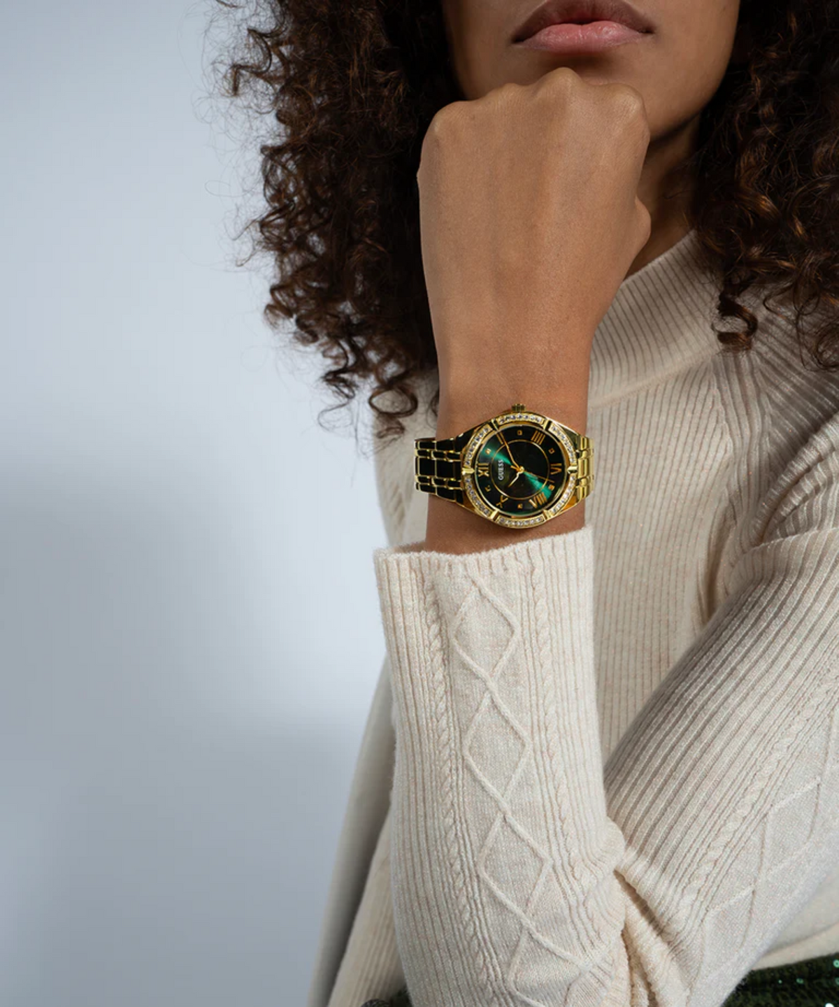COSMO GREEN DIAL GOLD WOMEN'S WATCH GW0033L8