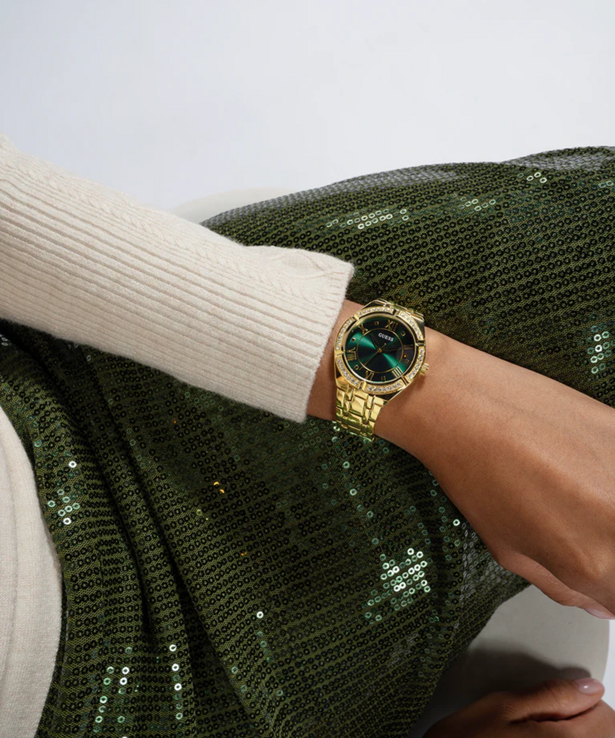 COSMO GREEN DIAL GOLD WOMEN'S WATCH GW0033L8