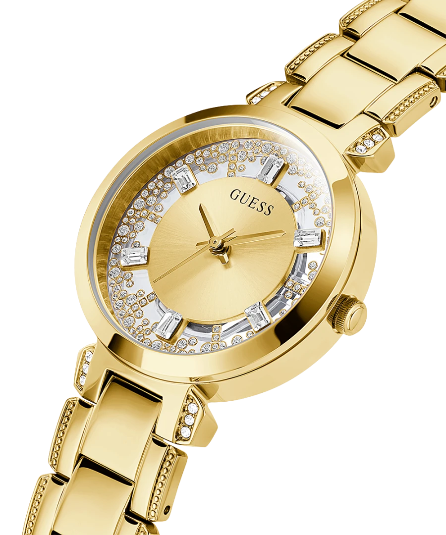 GOLD TONE CASE GOLD TONE STAINLESS STEEL WATCH