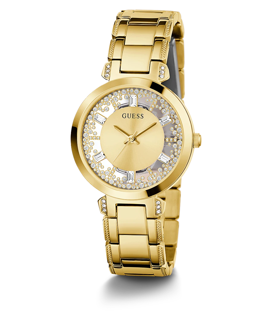GOLD TONE CASE GOLD TONE STAINLESS STEEL WATCH