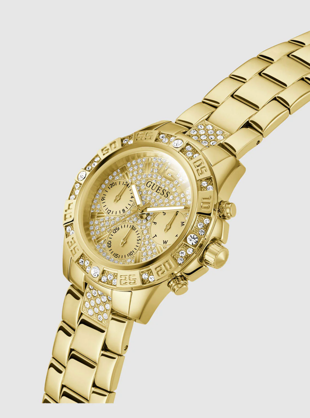 Guess GW0771l2 Gold Tone Majesty Link Watch