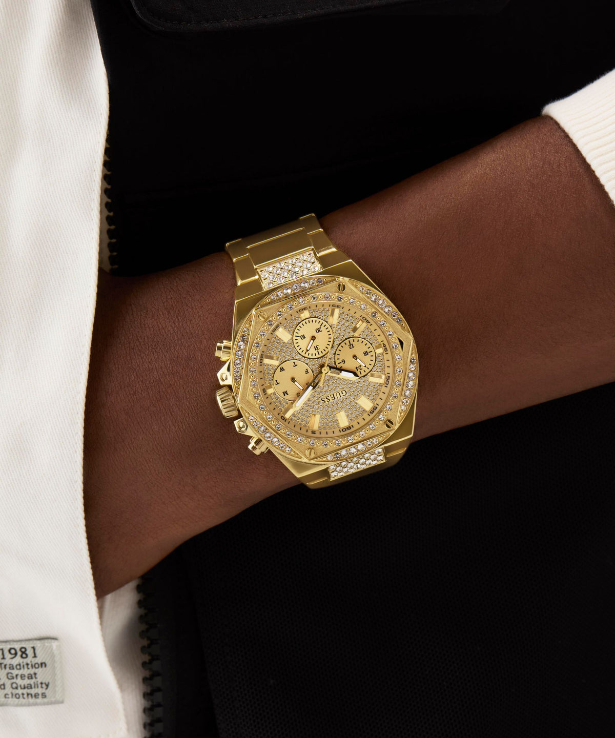 GW0899G2 GUESS Men's Gold Tone Multi-Function Watch
