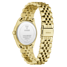Load image into Gallery viewer, GW0936L2 GUESS  Burgundy Sunray Ladies Gold-Tone Analogue Watch
