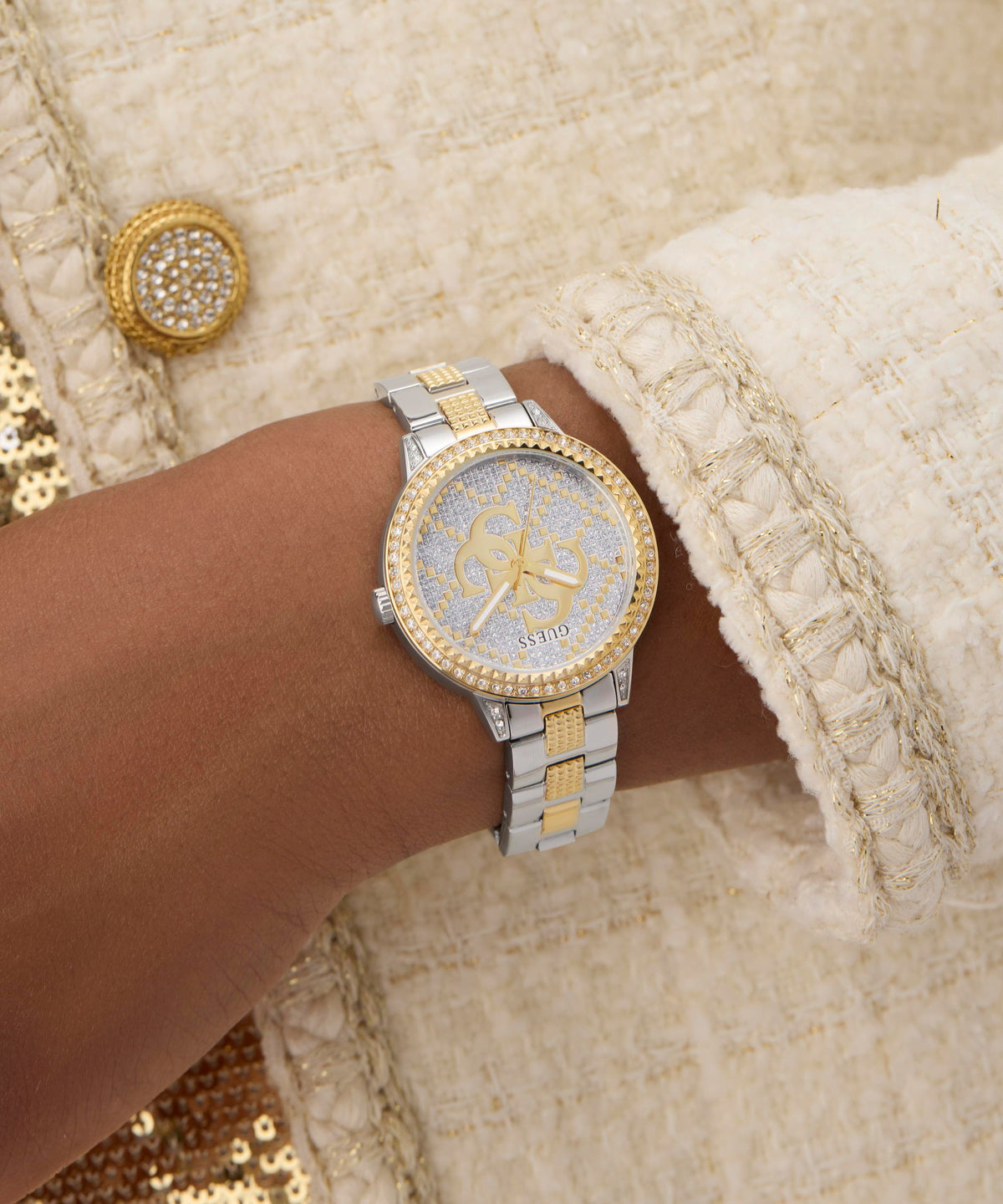 GW0944L3 Guess G Lace Two-Tone Ladies Watch