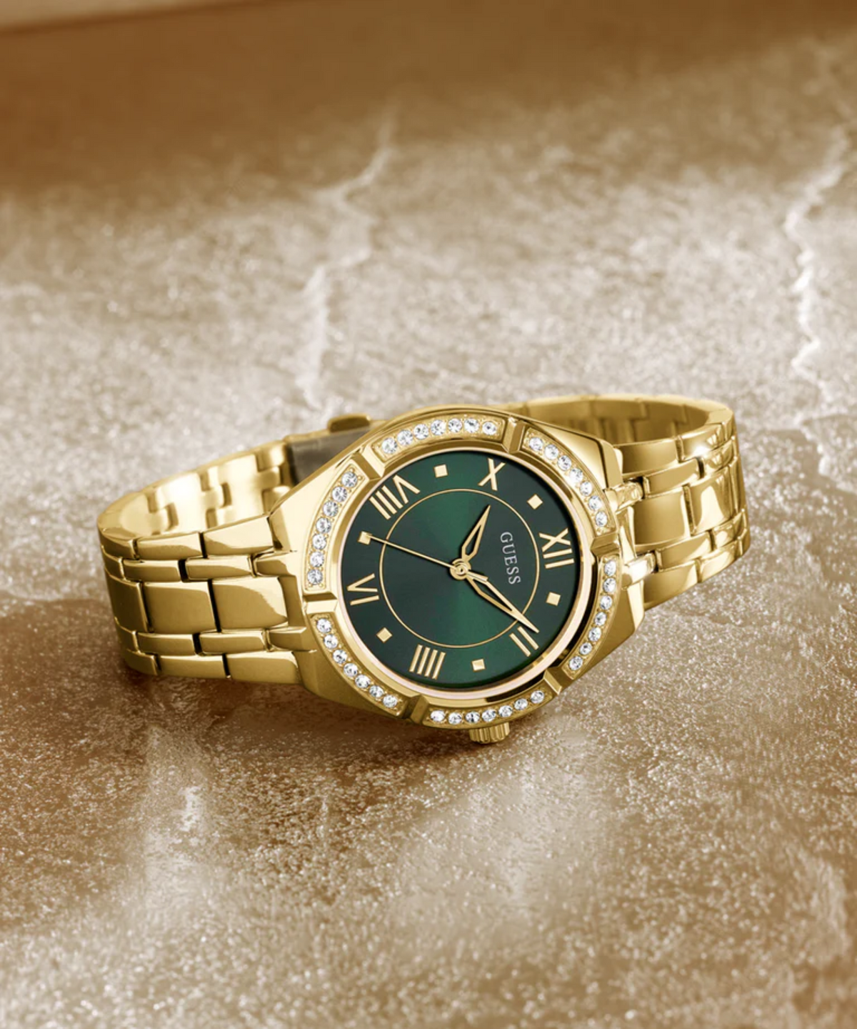 COSMO GREEN DIAL GOLD WOMEN'S WATCH GW0033L8