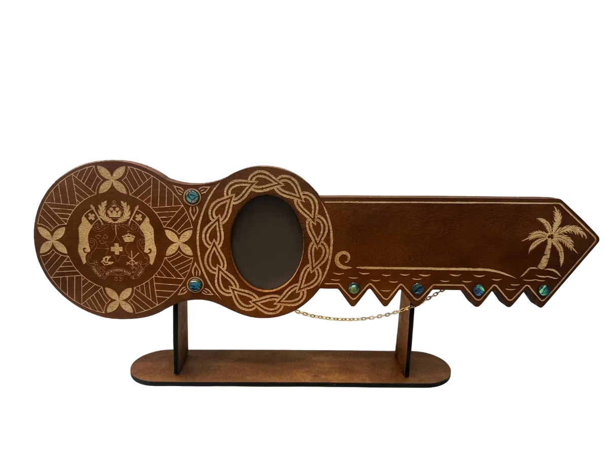 21st Island Design Key with Laser Engraved Patterns & Tongan Sila With ...