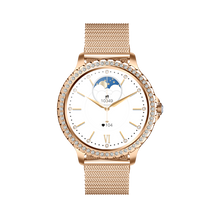 Load image into Gallery viewer, Broadway GI58 Gold Mesh With Peach Strap Ladies Smartwatch Luxury
