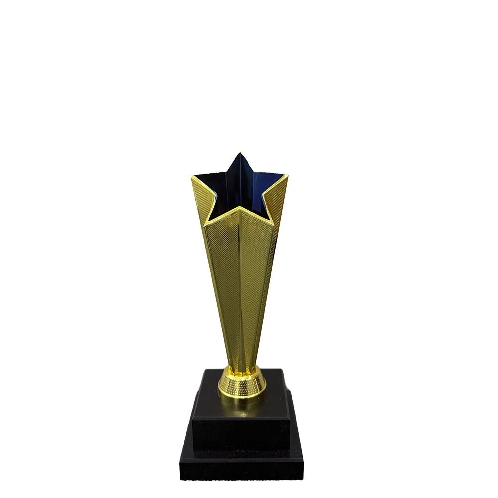 Trophy Euro Cup - Starlight 26cm Gold and Blue (Engraving Available)