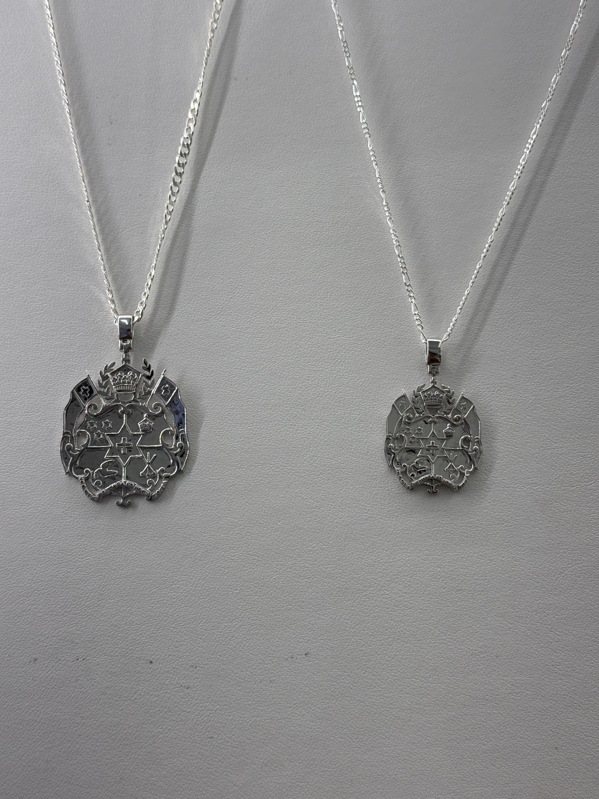 Sterling Silver Tongan Shield Pendant Medium Size