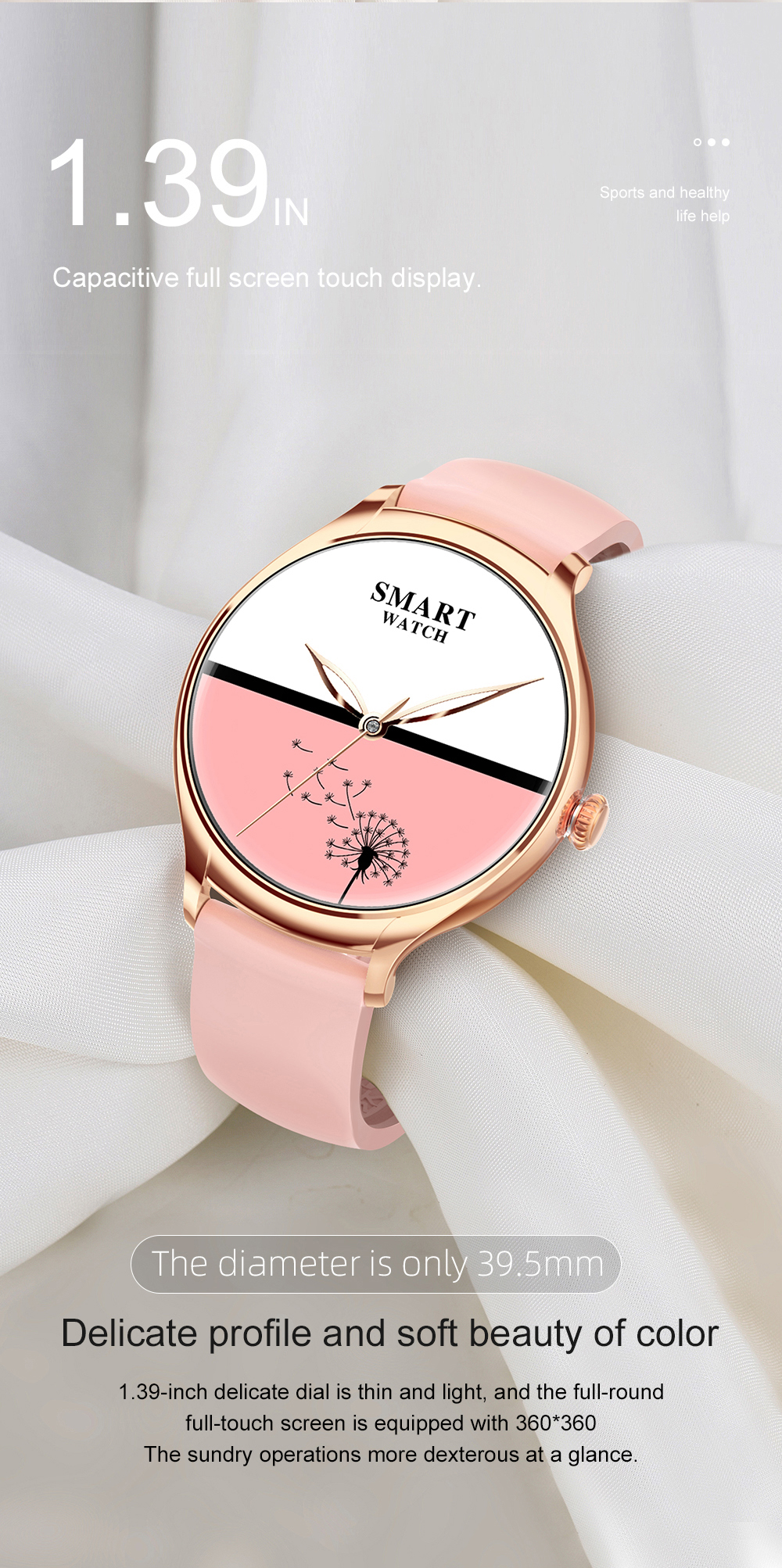 Broadway GT67 Rose Gold Ladies Smart Watch