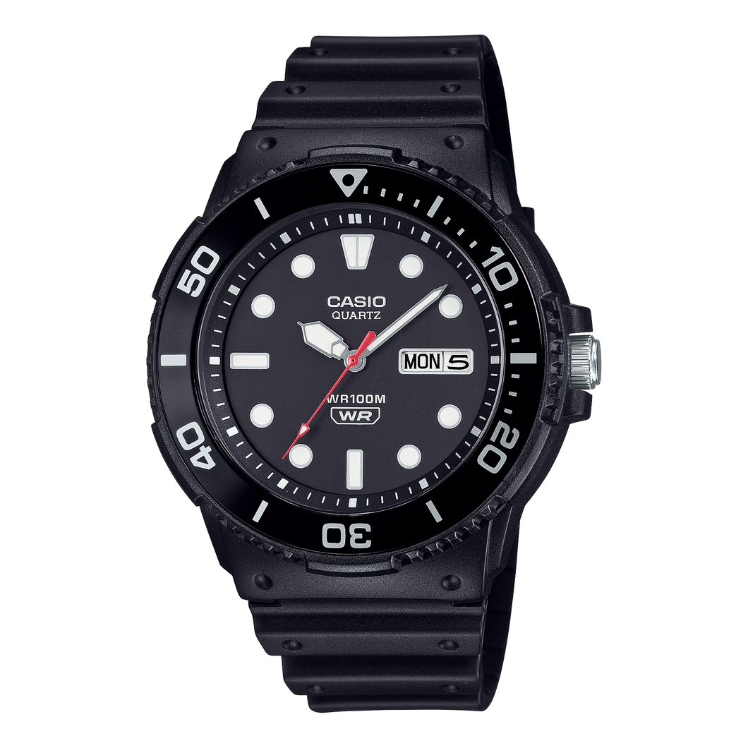 MRW230H-1E1 Casio Analog Marine Design Black Dial Watch