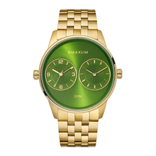 Load image into Gallery viewer, Maxum x TaylorSteele Green/Gold Watch Limited Edition 041/100
