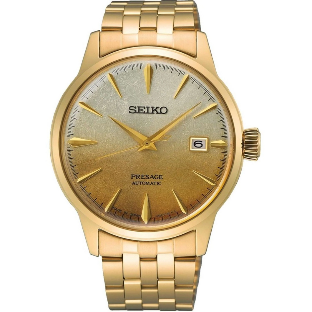 SRPK46J1 SEIKO Presage Cocktail Time Gold Watch