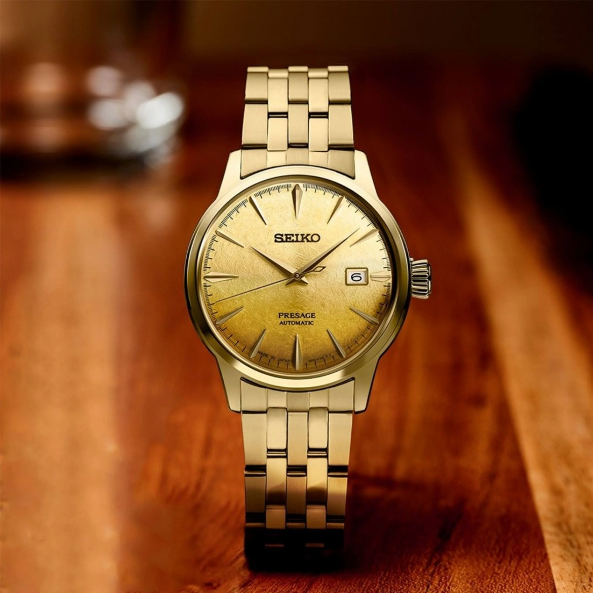 SRPK46J1 SEIKO Presage Cocktail Time Gold Watch
