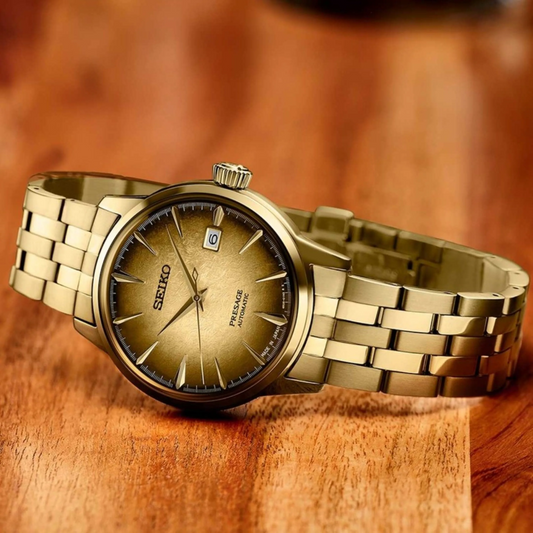 SRPK48J1 SEIKO Presage Cocktail Time Gold Watch
