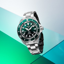 Load image into Gallery viewer, Seiko Prospex PADI 60th Anniversary 4R Automatic 200M WR Diver’s Watch In Underwater Green – SRPL53K1
