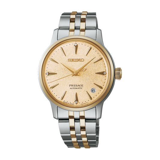 Seiko Ladies Presage Automatic ‘Frozen Daiquiri’ Diamond Cocktail Time 34mm Watch – SRPL64J1