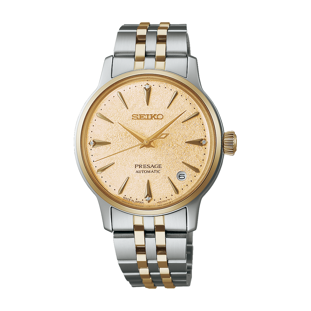 Seiko Ladies Presage Automatic ‘Frozen Daiquiri’ Diamond Cocktail Time 34mm Watch – SRPL64J1