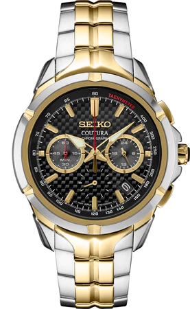 SSB434P SEIKO Coutura Two Tone Chronograph Watch