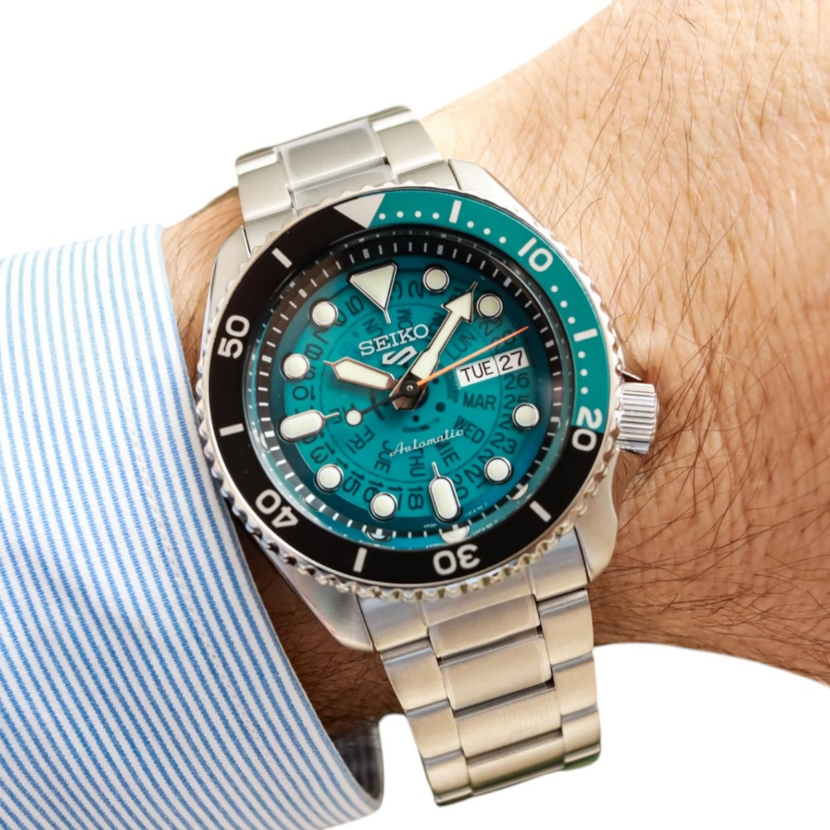 Seiko 5 Sports SRPJ45K SKX "Skeleton Style" Automatic Watch
