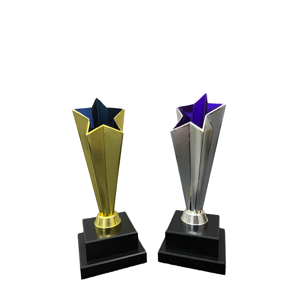 Trophy Euro Cup - Starlight 26cm Silver and Purple (Engraving Available)
