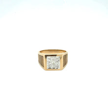 Load image into Gallery viewer, 9ct Gold Starburst Diamond Cluster Ring
