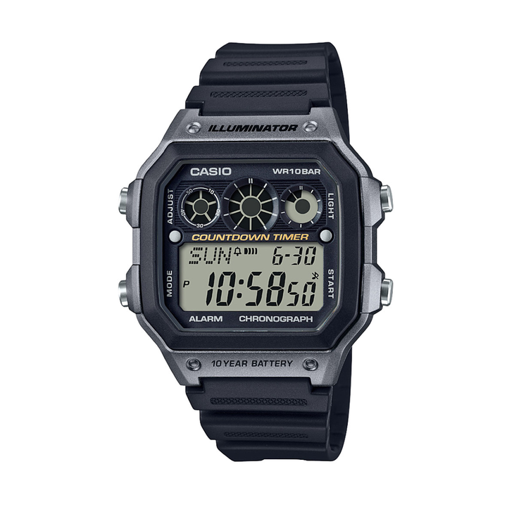 AE1300WH-8A Casio Watch Silver/ Black