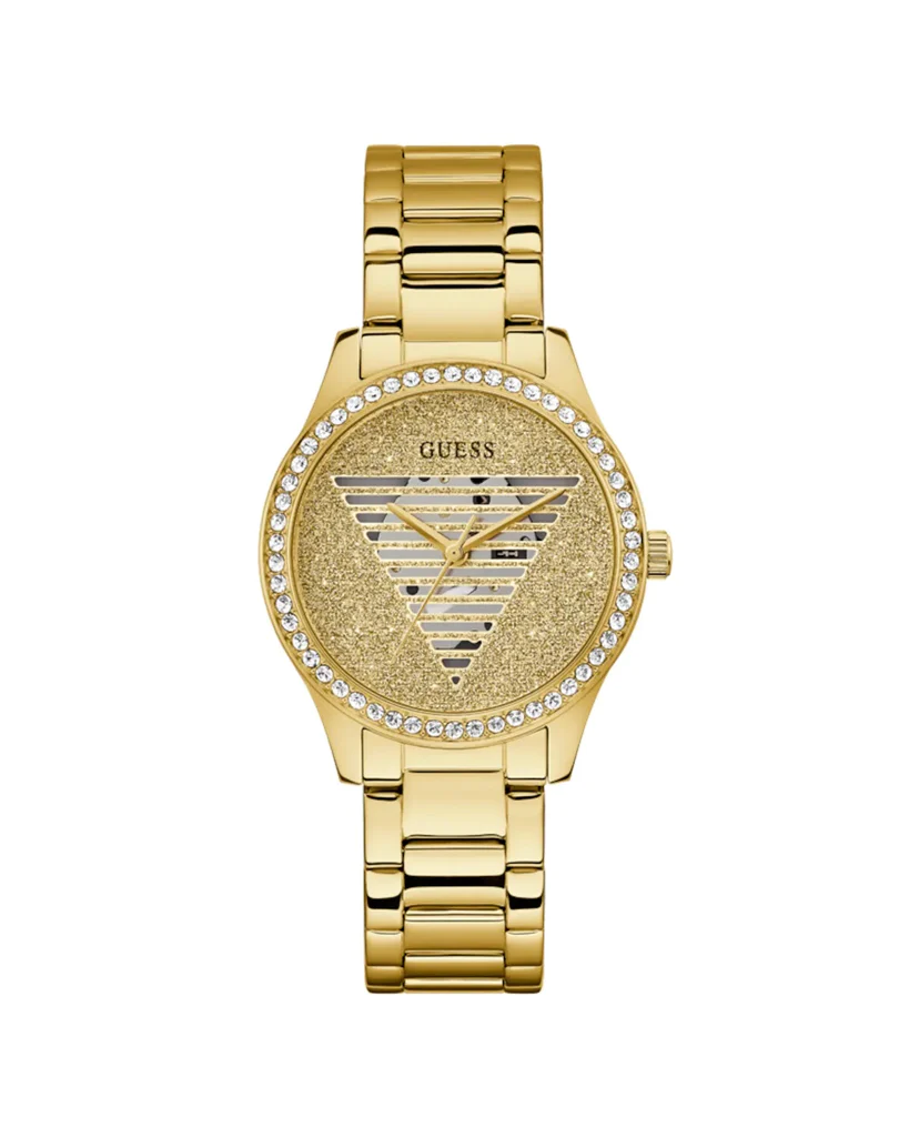 Guess Lady Idol Gold Tone Stainless Steel Bracelet Watch – GW0605L2