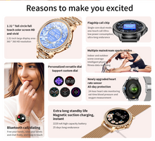 Load image into Gallery viewer, Broadway GI58 Gold Mesh With Peach Strap Ladies Smartwatch Luxury
