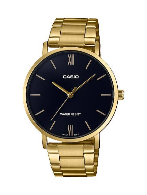 MTPVT01G-1B Casio Vintage Analogue Watch Gold/Black
