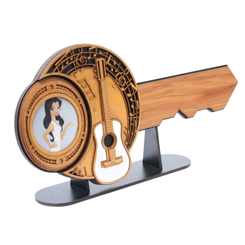 21ST GUITAR MUSIC & CELEBRATION KEY WITH STAND (Engraving Option)