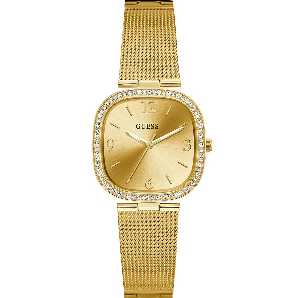 GUESS GW0354L2 TAPESTRY GOLD TONE MESH WOMENS WATCH