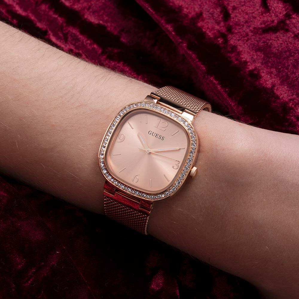 GUESS GW0354L3 TAPESTRY ROSE TONE WOMENS WATCH