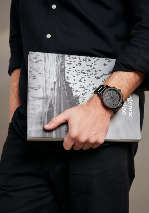 Nixon 51-30 Chrono All Matte Black / Black
