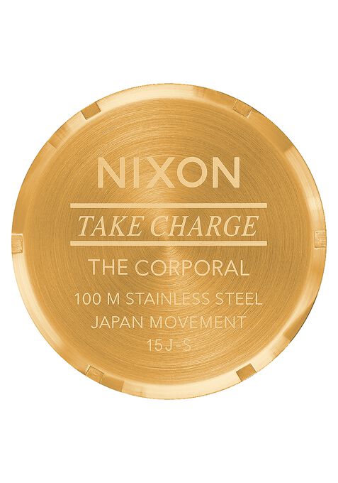 Nixon Corporal Stainless Steel Watch Gold / Blue Sunray / Gold