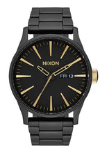 Load image into Gallery viewer, Nixon Sentry SS Matte Black / Gold
