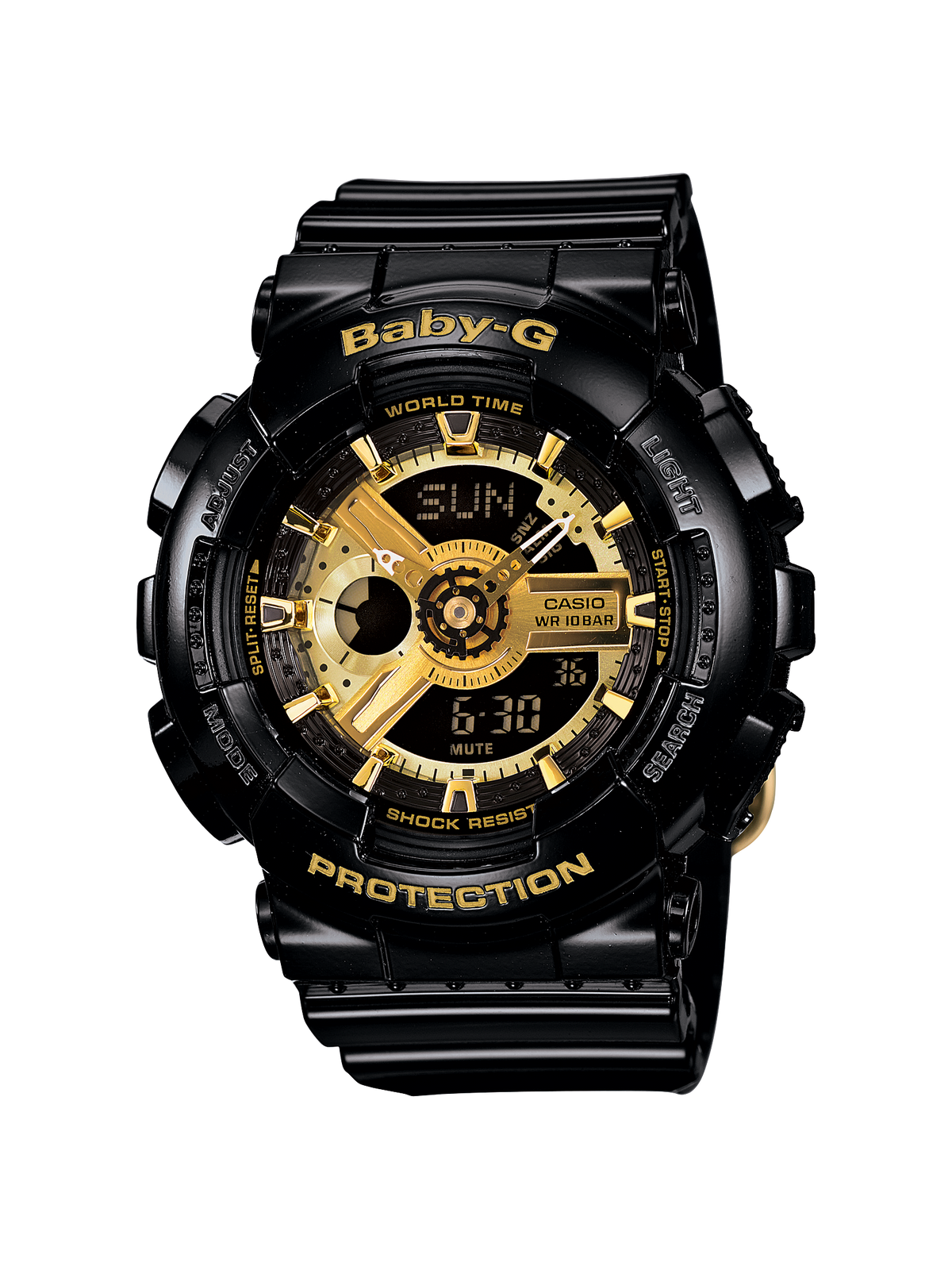 Baby-G BA110-1A Gold Black