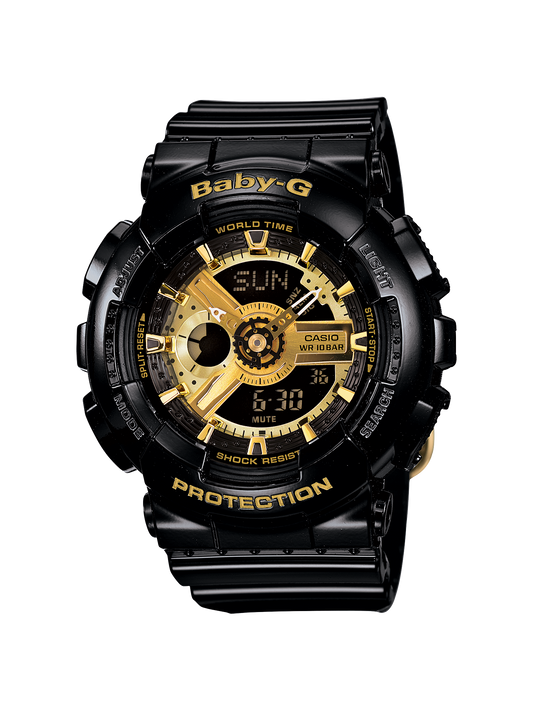Baby-G BA110-1A Gold Black