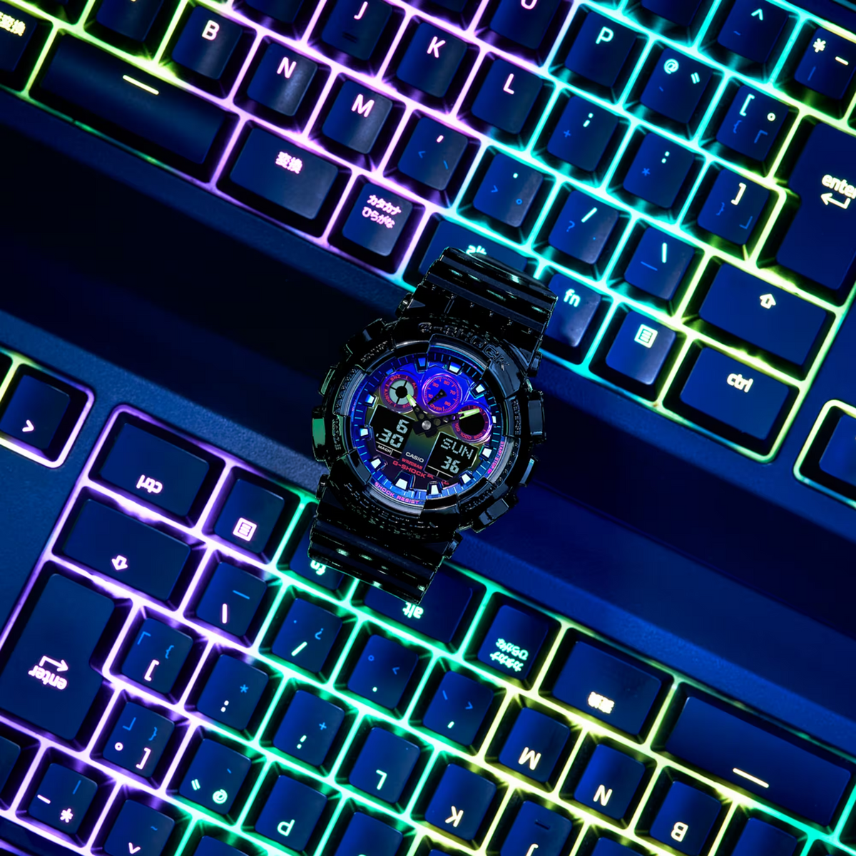 GA-100RGB-1A Virtual Rainbow Limited Edition Watch