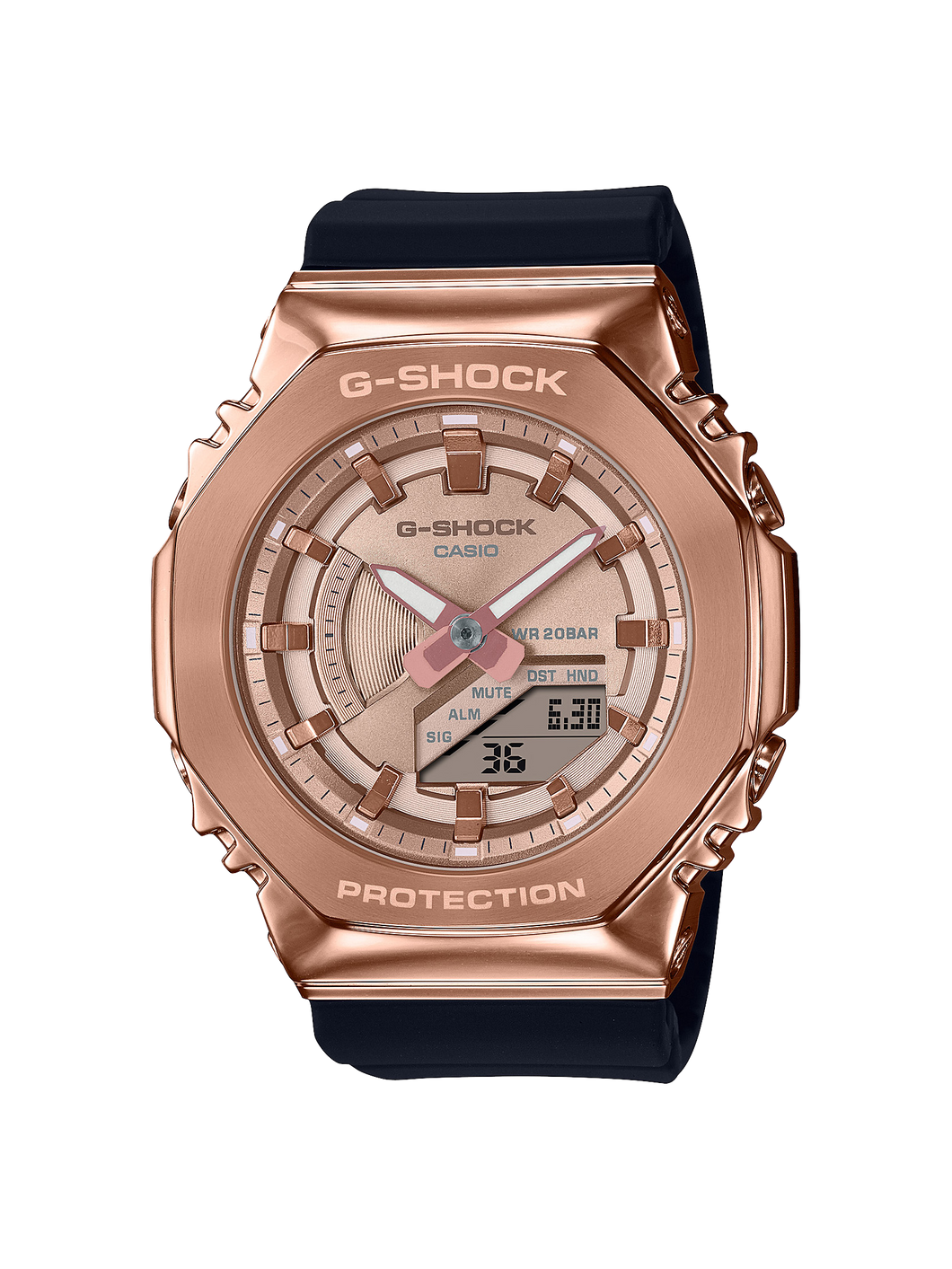 GMS2100PG-1A4 G-SHOCK Unisex Carbon Core Metal Clad Watch