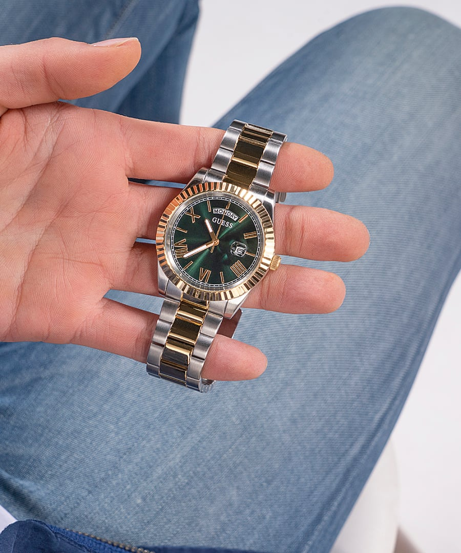 Guess GW0265G8 Connoisseur Stainless Steel Watch in Silver