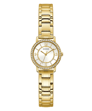 Load image into Gallery viewer, Guess GW0468L2 Ladies Melody Crystal Silver Dial Gold Tone Watch
