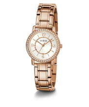 Load image into Gallery viewer, Guess GW0468L3 Ladies Melody Crystal Silver Dial Rose Gold Tone Watch
