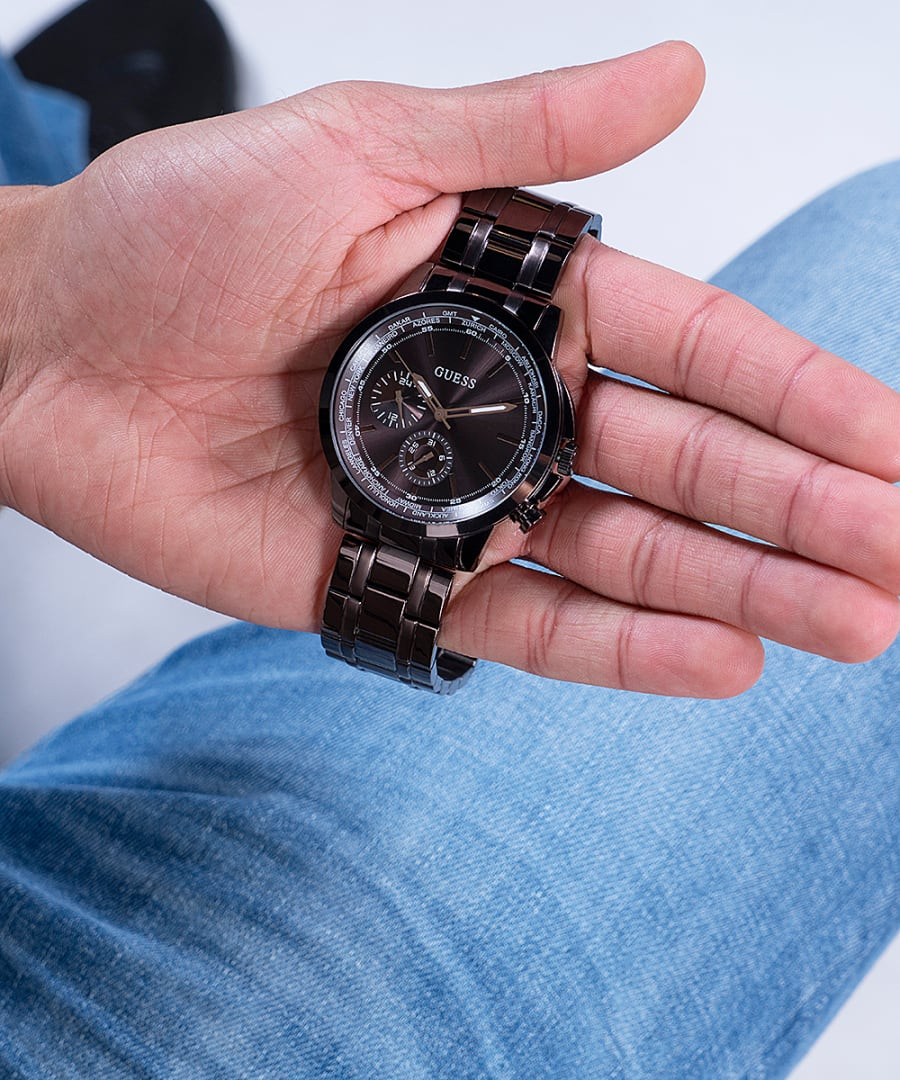 Guess GW0490G5 CHOCOLATE BROWN CASE CHOCOLATE BROWN STAINLESS STEEL WATCH