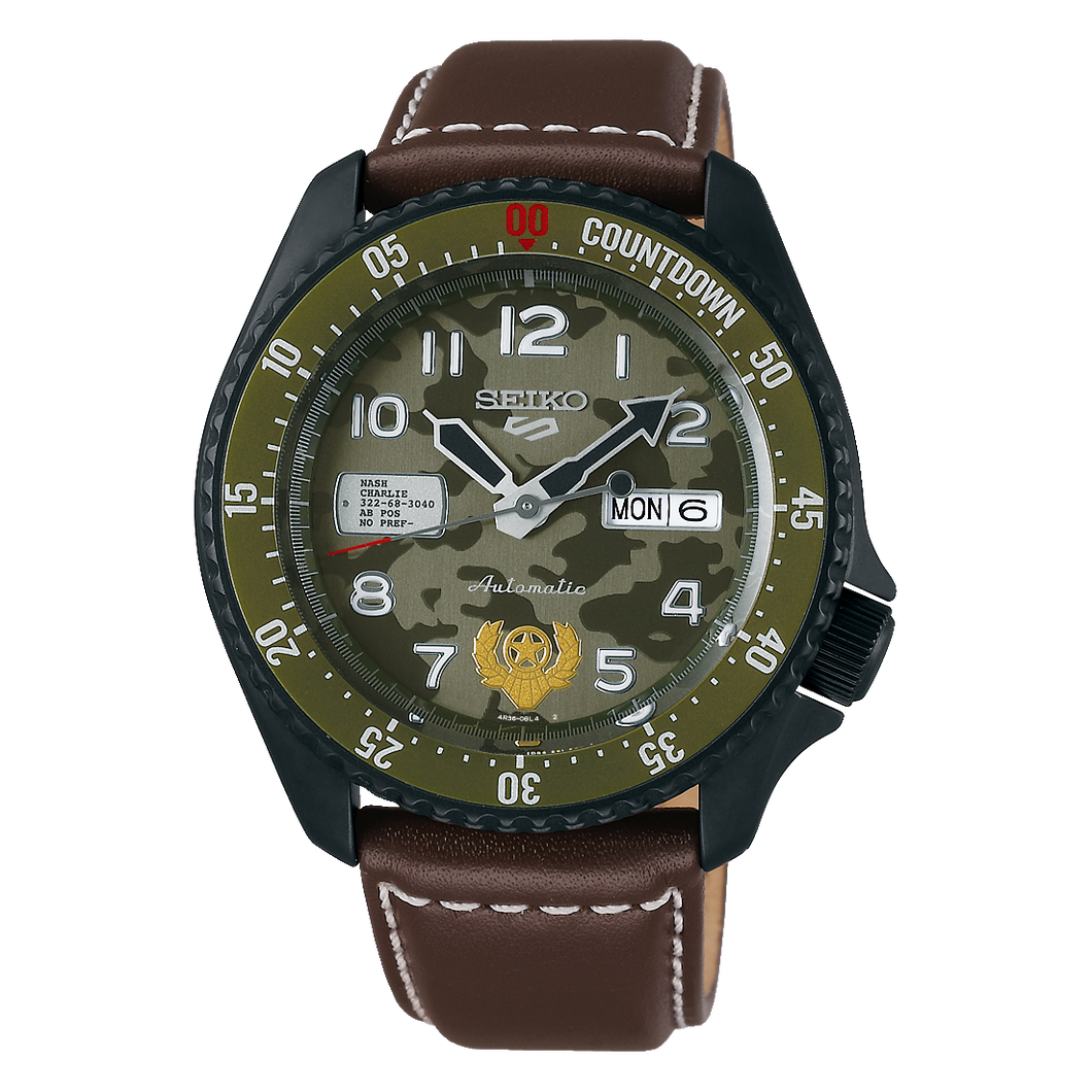 SRPF21K1 SEIKO 5 Sports Limited Edition Street Fighter V Guile Watch