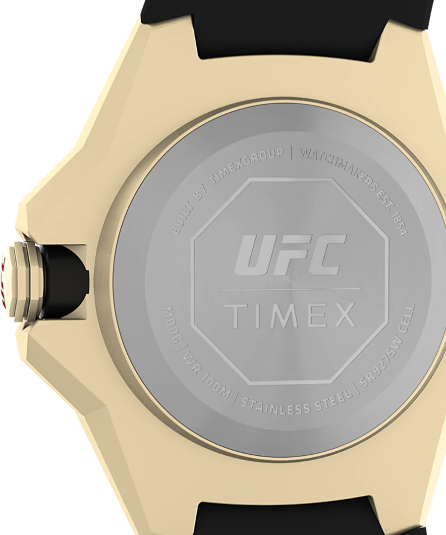 Timex x UFC Pro Gold Dial / Black Silicone TW2V57100JR Watch