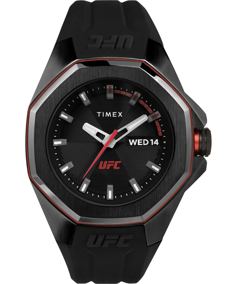 Timex x UFC Pro Black Dial / Black Silicone TW2V57300 Watch