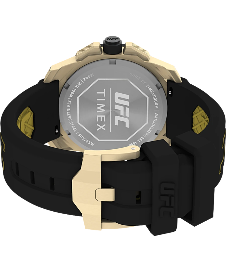Timex x UFC Icon Chronograph Black Dial / Black Silicone TW2V58500